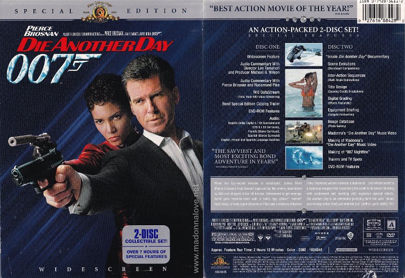 2002 Die another day - James Bond (Special edition - 2-disc collectible set) - Cat. Nr. 2761688816 - USA