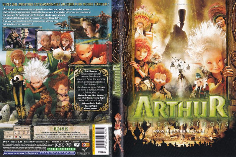 2007 DVD Arthur And The Invisibles (Arthur Et Les Minimoys) - Cat. Nr. 3588645 – barcode 3760062464215 - France