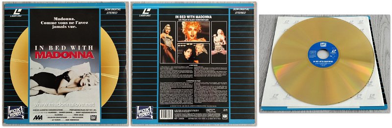 1991 - In bed with Madonna (French edition in golden laser disc) - Cat. Nr. 3395 35 - France