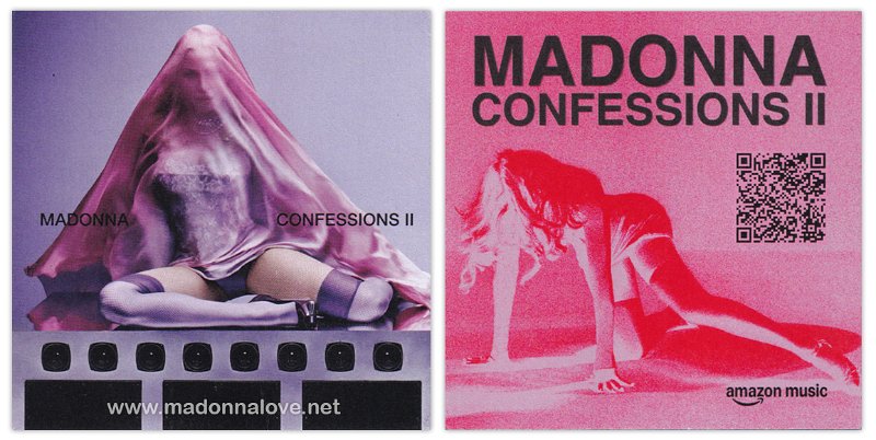 2026 - CONFESSIONS II promotional Warner_Amazon Music doublesided flyer card