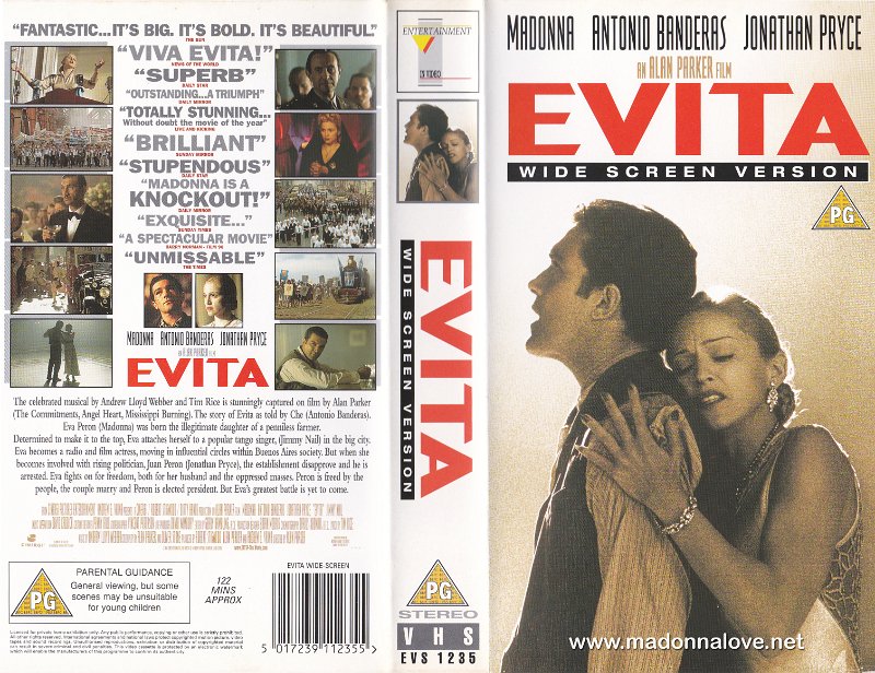 VHS 1997 Evita - Cat.Nr. EVS 1235 - UK