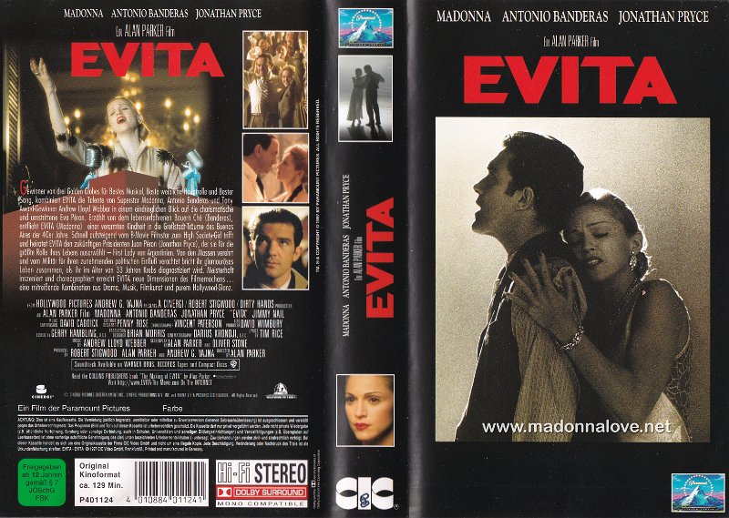 VHS 1997 Evita - Cat.Nr. P401124 - Germany