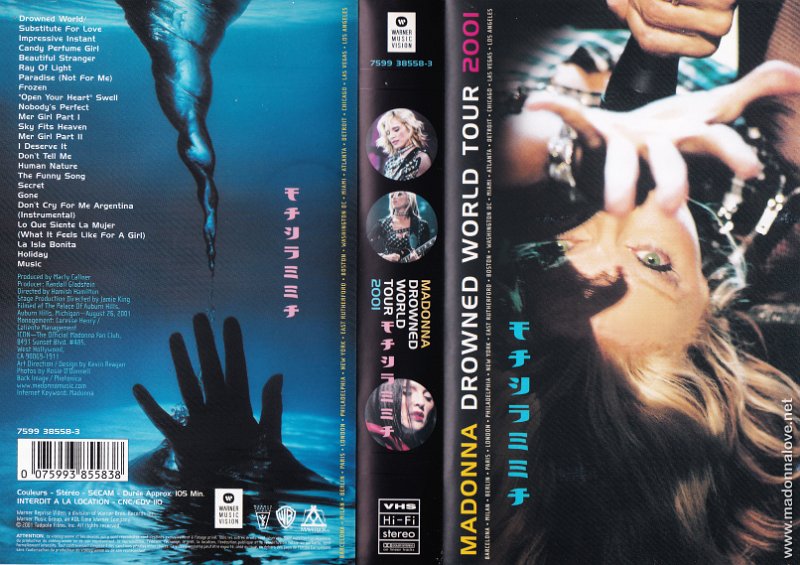 VHS 2001 Drowned world tour - Cat.Nr. 7599 38558-3 - France