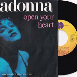 1986 Open your heart - Cat.Nr. 928 508-7 - France (Different artwork cover + SACEM on label)