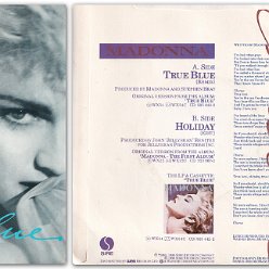 1986 True blue (remix) - W8550 - UK (thick papersleeve - Made in UK on label - small center hole - yellow label)