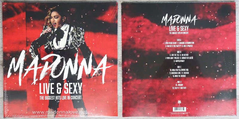 2024 Madonna Live & Sexy  - Cat. Nr. PARA605LP - Ean 8 03341 58965 0 - Europe
