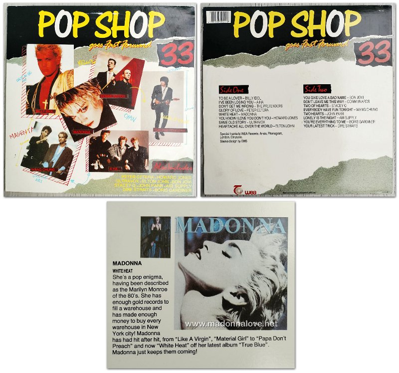 1987 Pop Shop goes fast forward 33 (includes White Heat) - Cat. Nr. 6 001493 004418 - South Africa