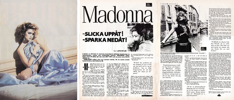1985 - February - Schlager - Sweden - Madonna - slicka uppat! - sparka nedat!