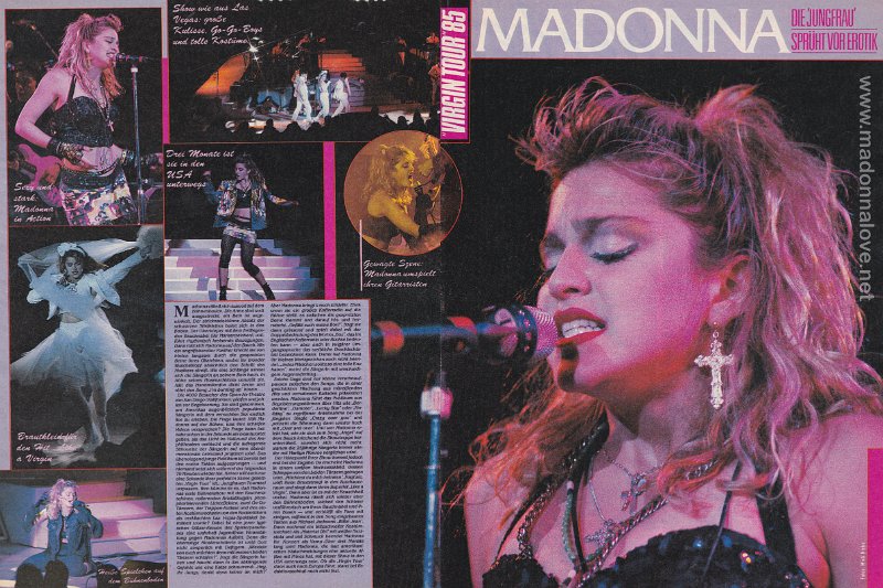 1985 - June - Popcorn - Germany - Madonna die 'jungfrau' spruht von erotik