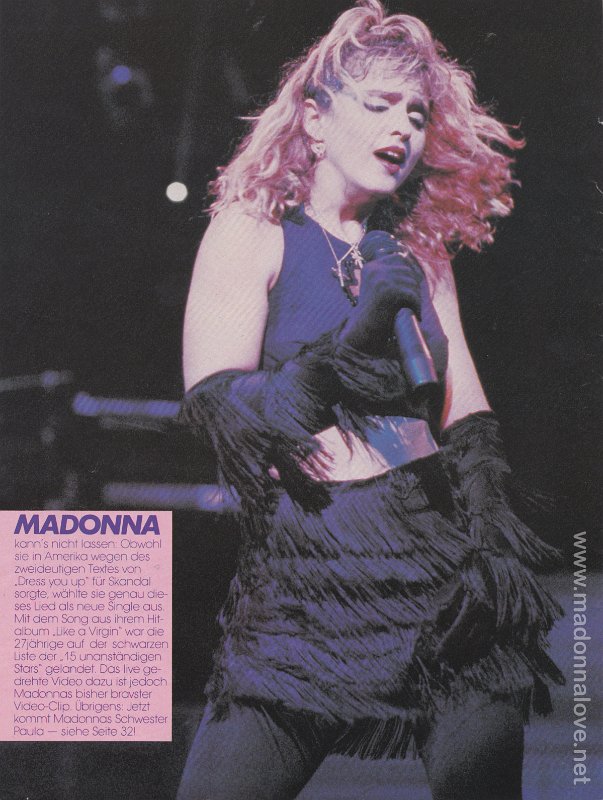 1985 - November - Popcorn - Germany - Madonna kann's nicht lassen