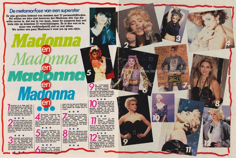 1986 - Unknown month - Hitkrant - Holland - Madonna en Madonna en Madonna en Madonna