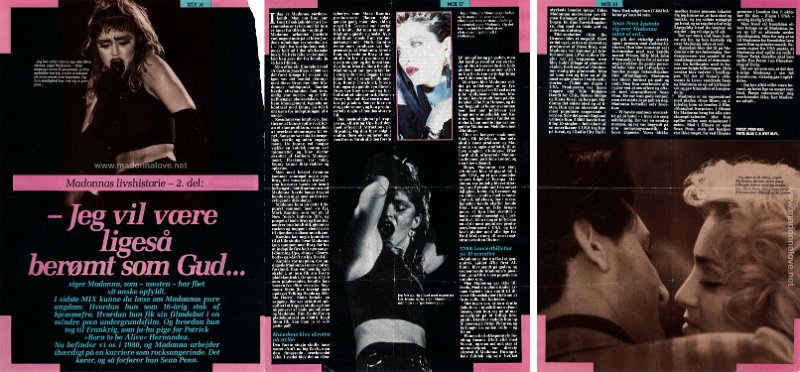 1986 - Unknown month - MIX - Denmark - Madonnas livshistorie - 2. del