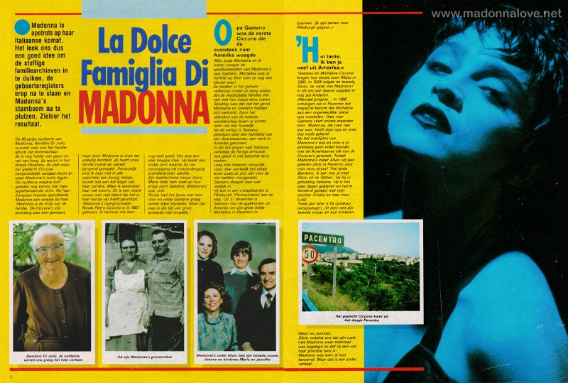1988 - February - Hitkrant - Holland - La dolce familglia di Madonna