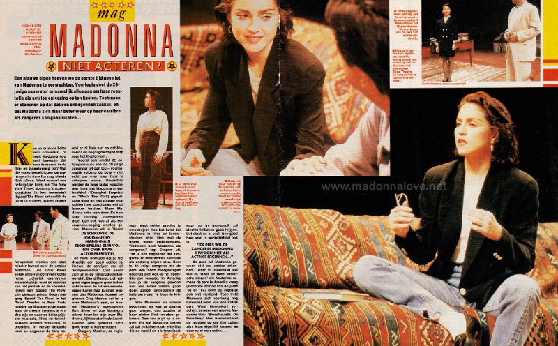 1988 - July - Popfoto - Holland - Mag Madonna niet acteren