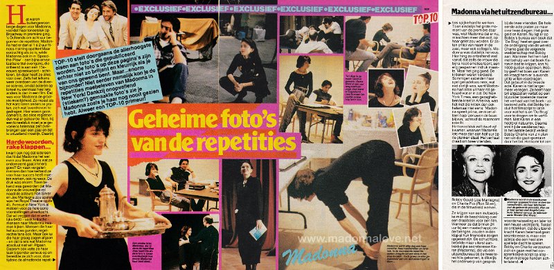 1988 - May - Top 10 - Holland - Geheime foto's van de repetities