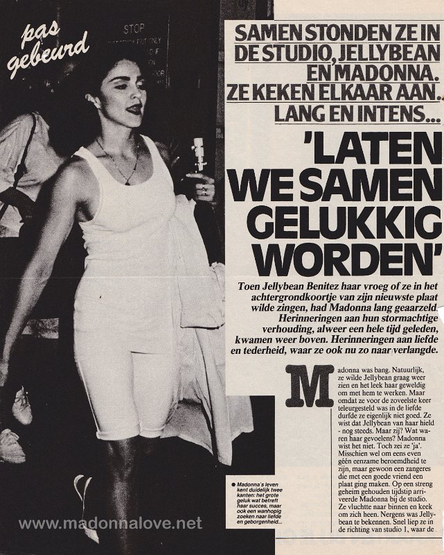 1988 - Unknown month - Unknown magazine - Holland - Laten we samen gelukkig worden (incomplete)