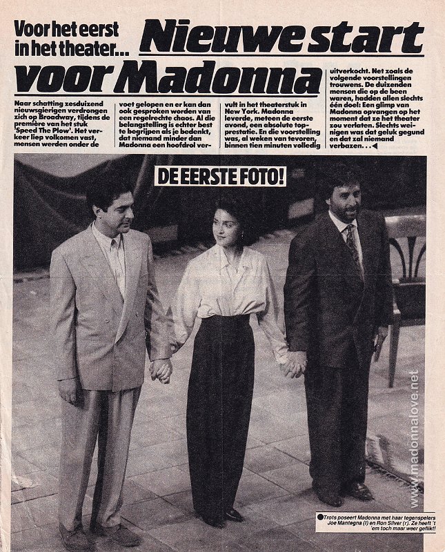 1988 - Unknown month - Unknown magazine - Holland - Nieuwe start voor Madonna