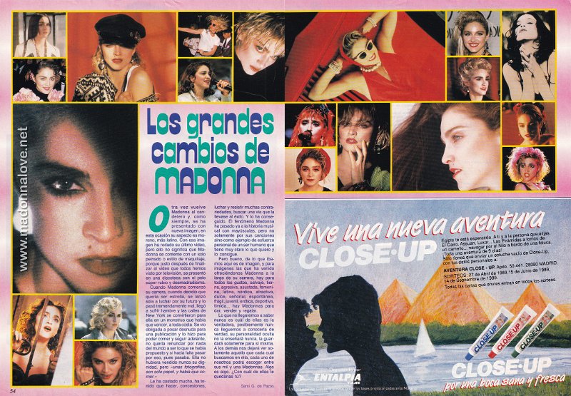 1989 - May - Super pop - Spain - Los grandes cambios de Madonna