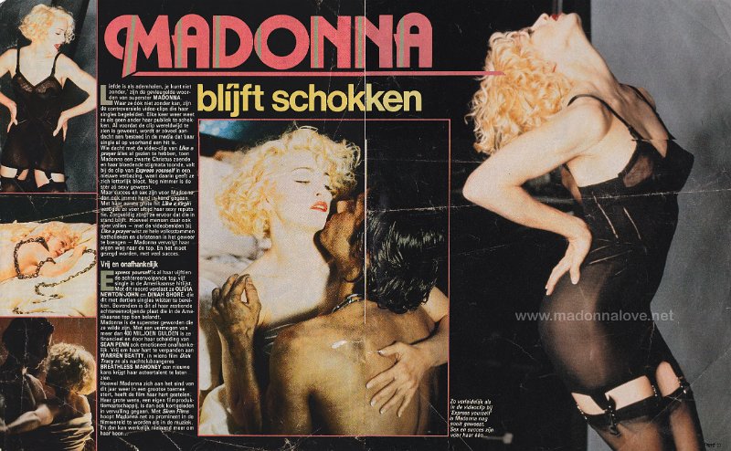 1989 - Unknown month - Prive - Holland - Madonna blijft schokken