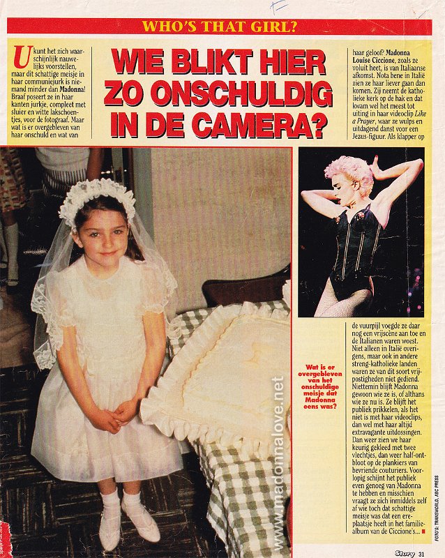 1989 - Unknown month - Story - Holland - Wie blikt hier zo onschuldig in de camera
