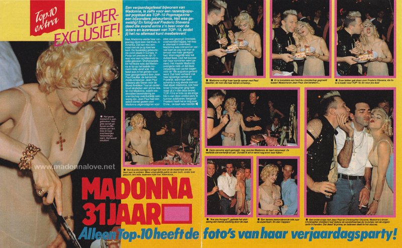 1990 - August-September - Top 10 - Holland - Madonna 31 jaar