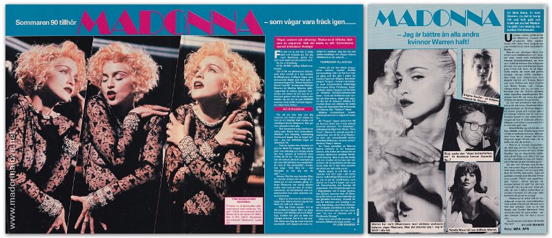 1990 - Unknown month - OKEJ - Sweden - Sommaren 90 tillhor Madonna - som vagar vara frack igen...