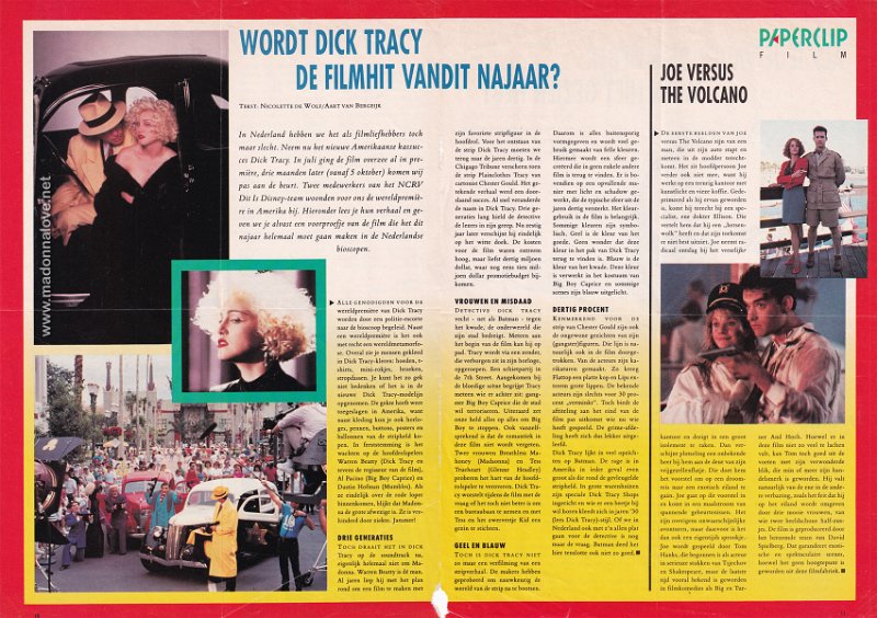1990 - Unknown month - Paperclip - Holland - Wordt dick tracy de filmhit van dit najaar