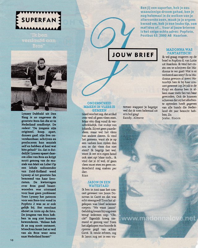 1990 - Unknown month - Popfoto - Holland - Madonna was fantastisch!