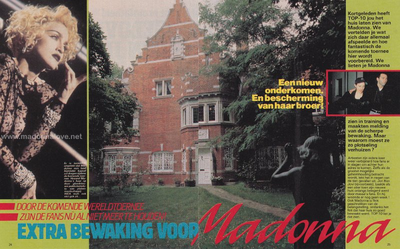 1990 - Unknown month - Top 10 - Holland - Extra bewaking voor Madonna