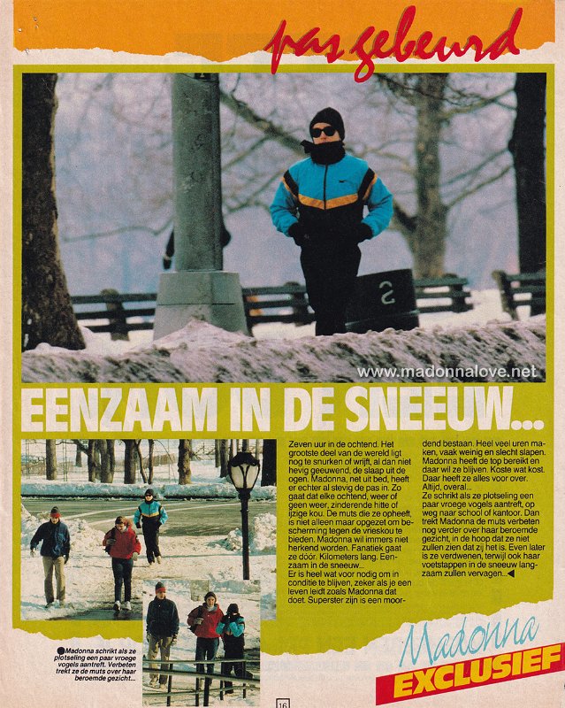 1990 - Unknown month - Top10 - Holland - Madonna - Eenzaam in de sneeuw