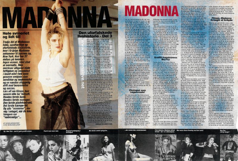 1990 - Unknown month - Unknown magazine - Denmark - Madonna den uforalskede livshistorie - Del 3