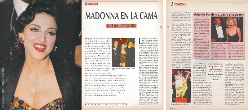 1990 - Unknown month - Unknown magazine - Spain - Madonna en la cama