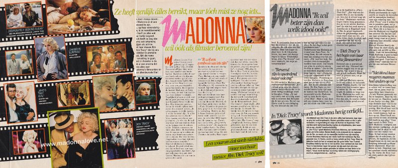 1990 - Unknown month - Yes - Holland - Madonna wil ook als filmster beroemd zijn!