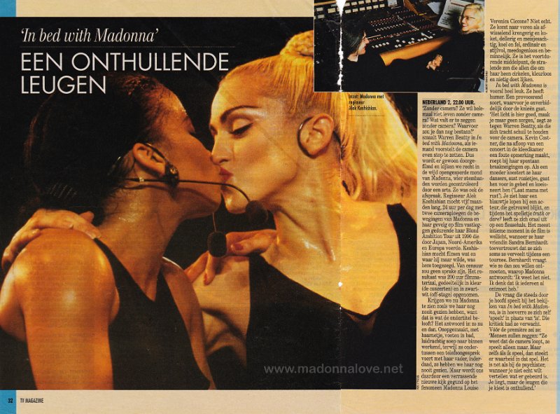 1991 - September - TV magazine - Holland - In bed with Madonna een onthullende leugen