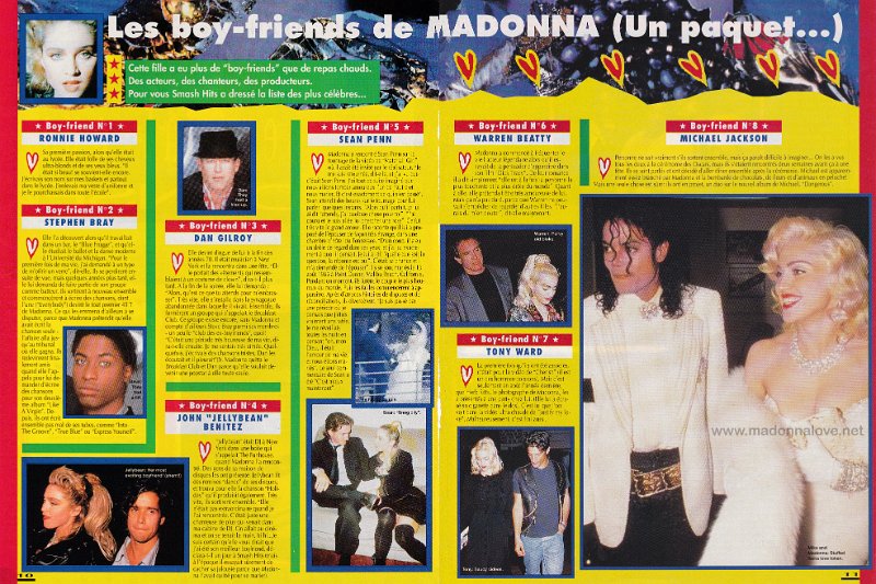 1991 - Unknown month - Unknown magazine - France - Les boy-friends de Madonna