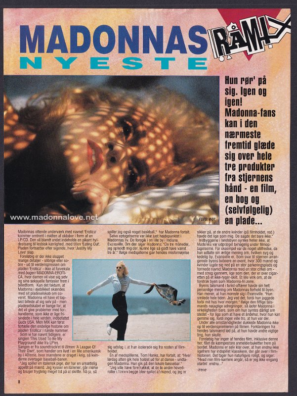 1992 - October - Mix - Denmark - Madonnas nyeste