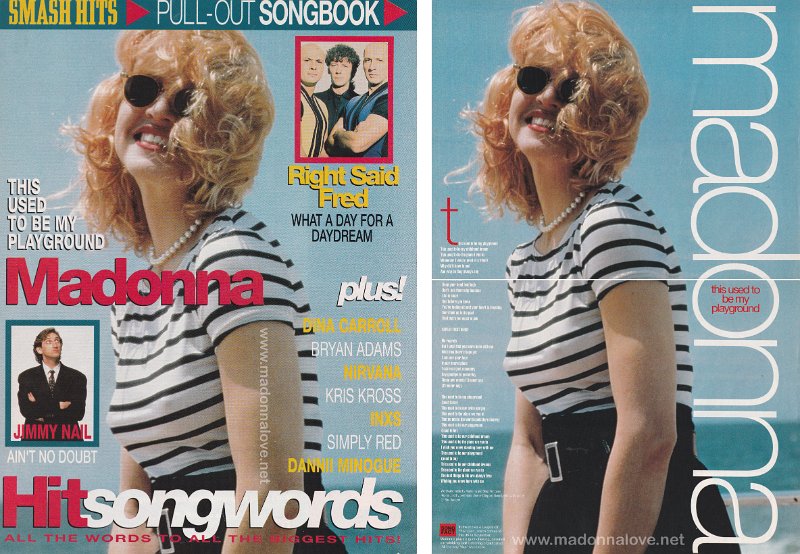 1992 - Unknown month - Smash Hits - UK - This used to be my playground Madonna