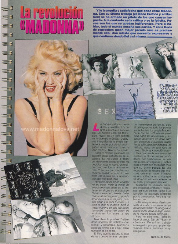 1992 - Unknown month - Unknown magazine - Spain - La revolucion Madonna