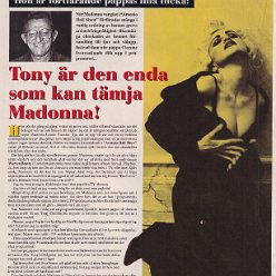 1992 - Unknown month - OKEJ - Sweden - Tony ar den enda som kan tamja Madonna!