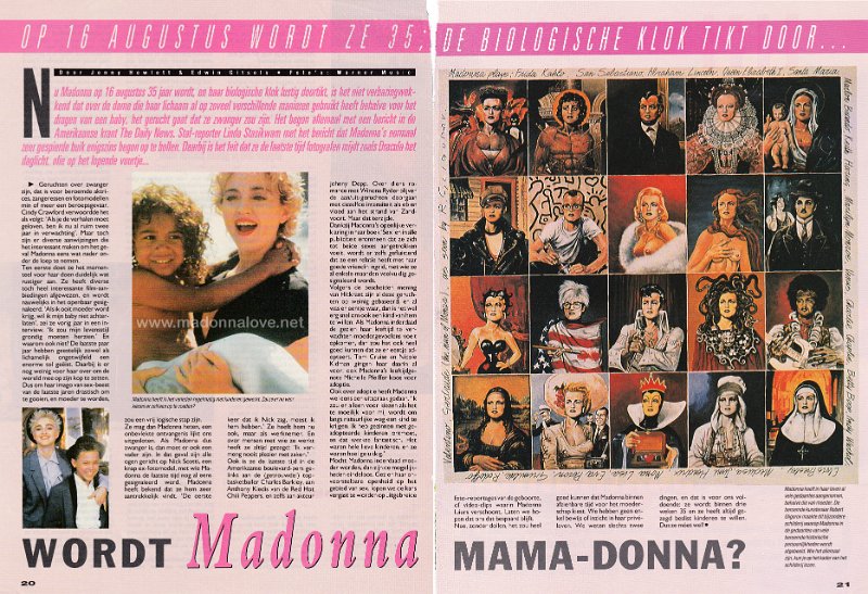 1993 - Unknown month - Hitkrant - Holland - Wordt Madonna mama-donna