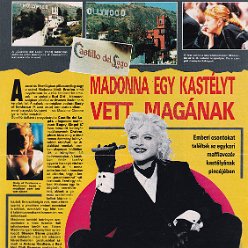 1993 - Unknown month - Popcorn - Hungary - Madonna egy kastelyt vett maganak