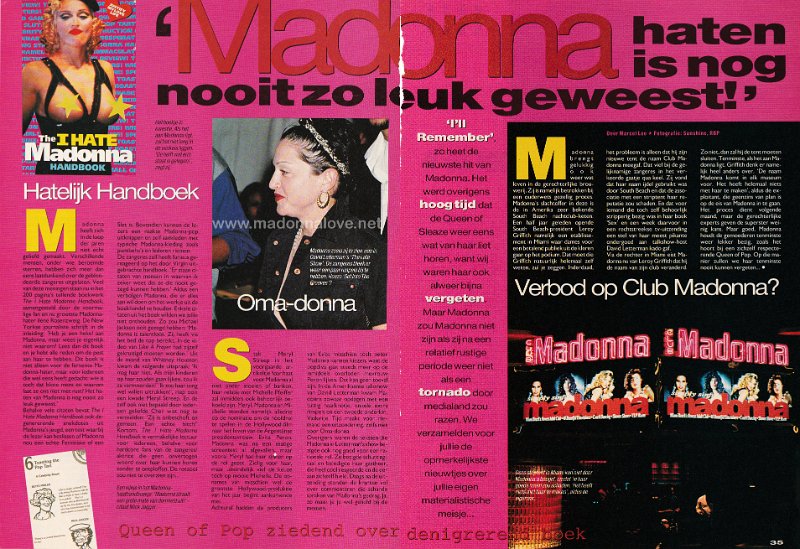 1994 - Unknown month - Hitkrant - Holland - Madonna haten is nog nooit zo leuk geweest