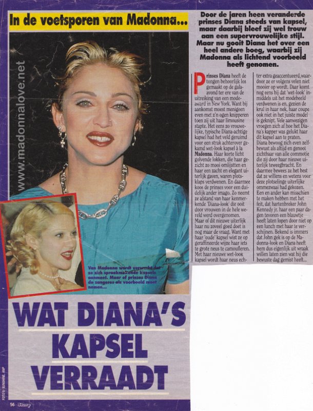 1994 - Unknown month - Story - Holland - Wat Diana's kapsel verraadt