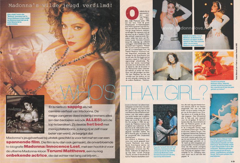 1995 - Unknown month - Hitkrant - Holland - Madonna's wilde jeugd verfilmd!