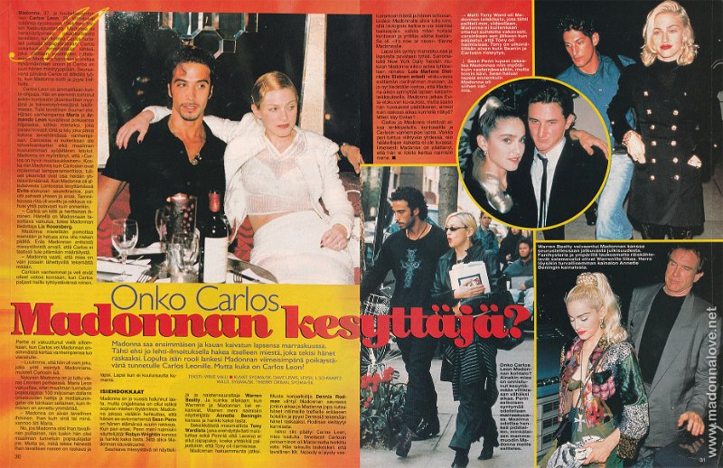 1995 - Unknown month - Sivulle - Finland - Onko Carlos Madonnanyttaja