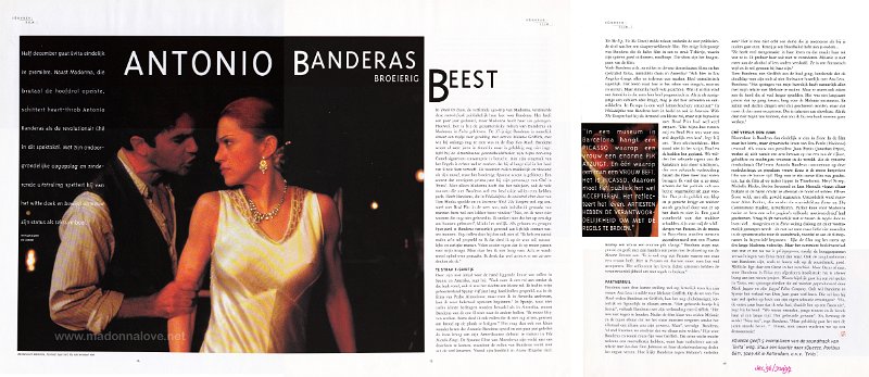1996 - December - Squeeze - Holland - Antonio Banderas broeierig beest