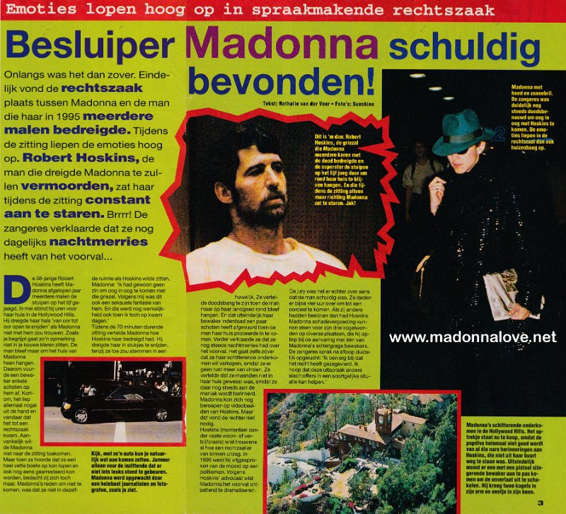 1996 - Unknown month - Hitkrant - Holland - Besluiper Madonna schuldig bevonden