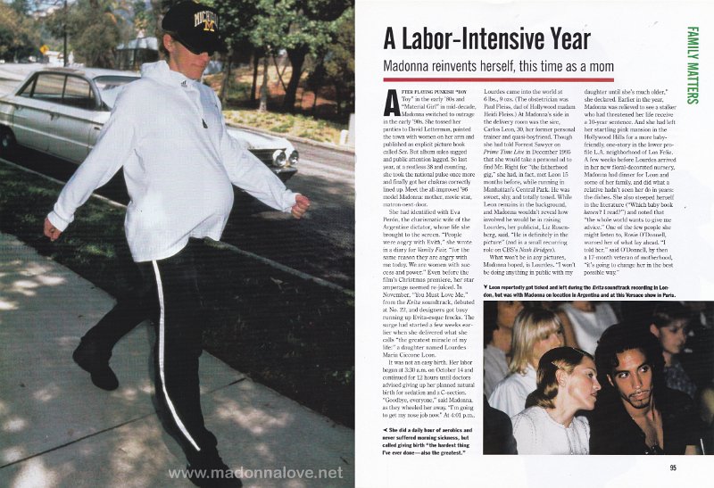 1996 - Unknown month - Unknown magazine - USA - A labor - intensive year