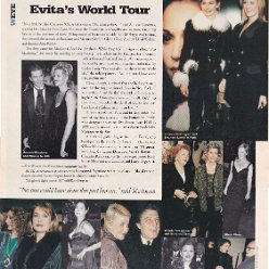 1996 - Unknown month - W magazine - USA - Evita's world tour