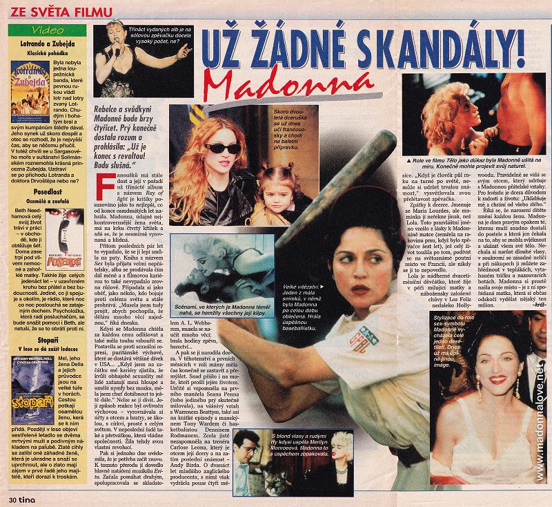 1998 - Unknown month - Tina - Czech Republic - Uz zadne skandaly Madonna